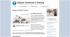 Desktop Screenshot of dialysistechnicianstraining.com